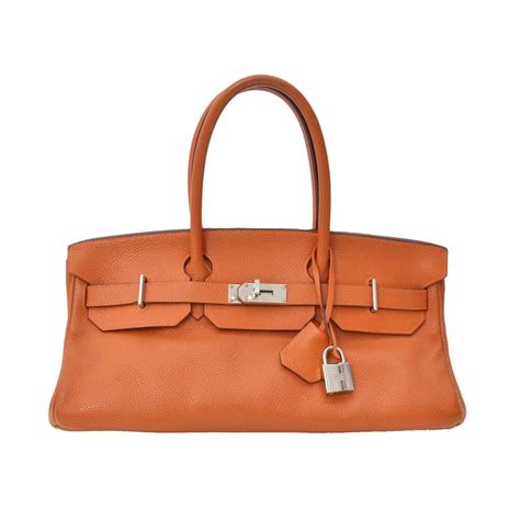 Hermes orange shoulder bag